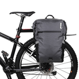 Sacoche vélo sac à dos gris multifonctions 